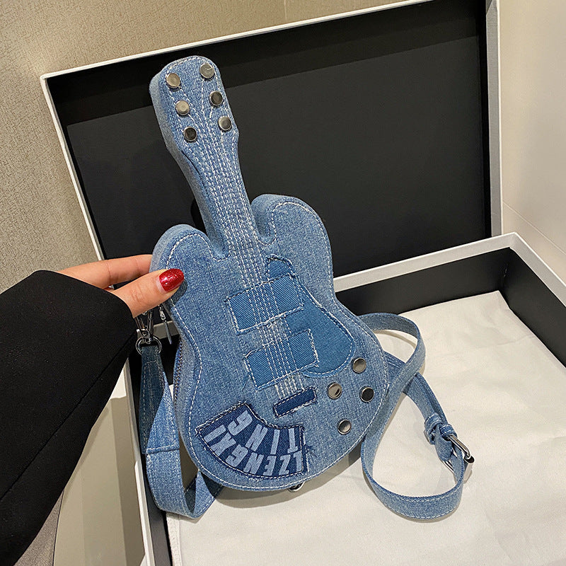 Wholesale Denim Guitar Shoulder Bag